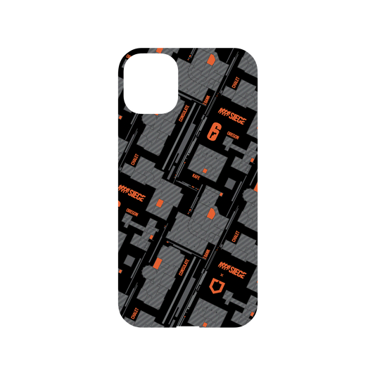 RhinoShield X 6: Siege Mod NX iPhone 11 Case - Map - Orange Backplate