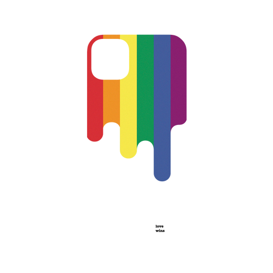 RhinoShield Mod NX iPhone 11 Pro Max Case: Original Designs - Rainbow Stripes With Love Wins Backplate