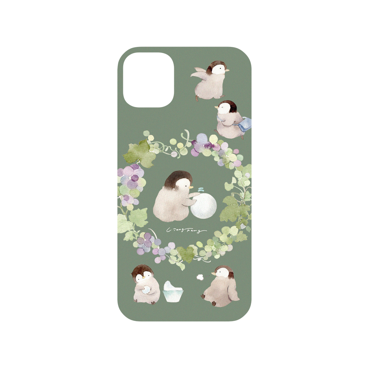 RhinoShield X Liang Feng Mod NX iPhone 11 Pro Max Case - Busy penguin Backplate
