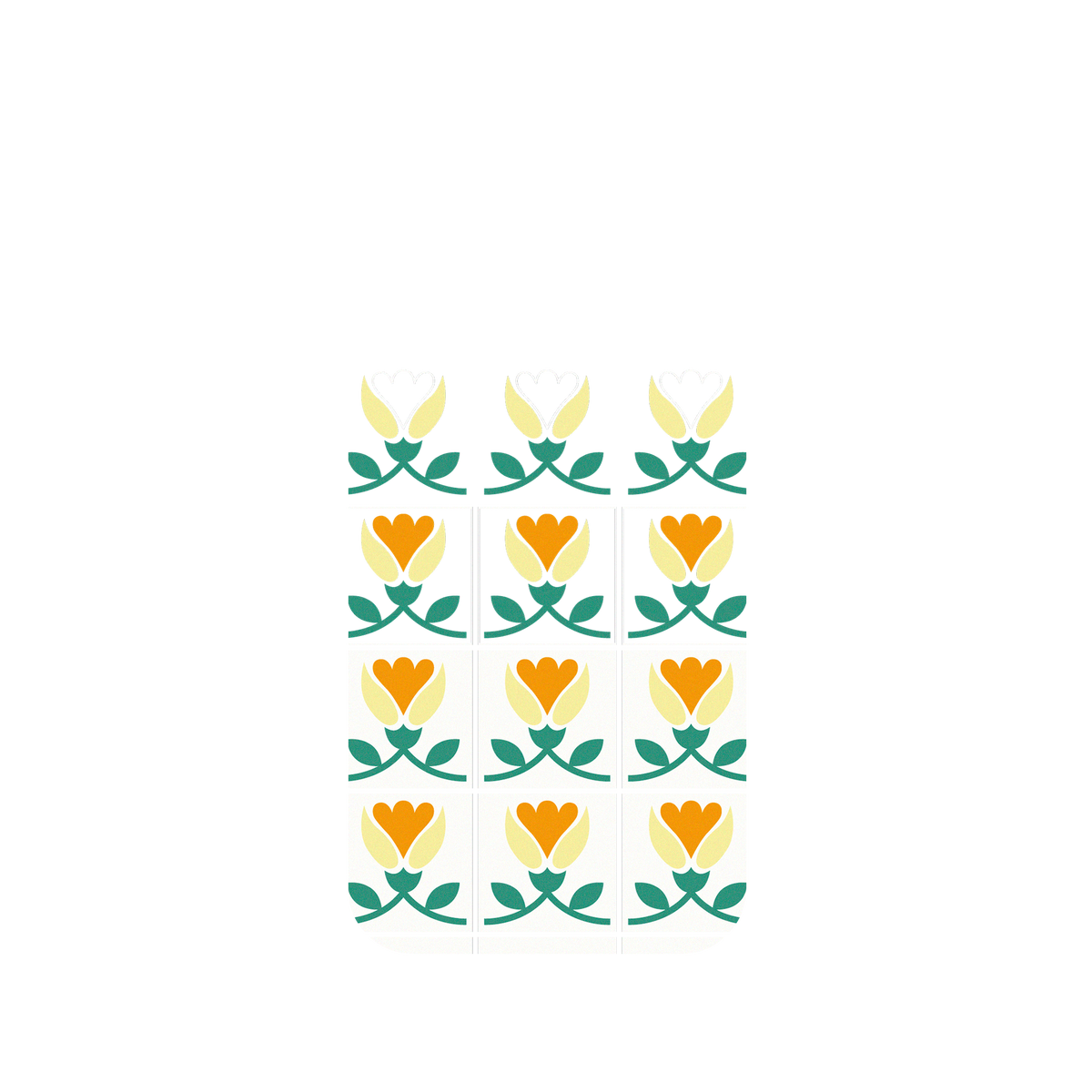 RhinoShield X OldHouseFace Mod NX iPhone 11 Pro Max Case - Newtro Tiles - Tulips Backplate