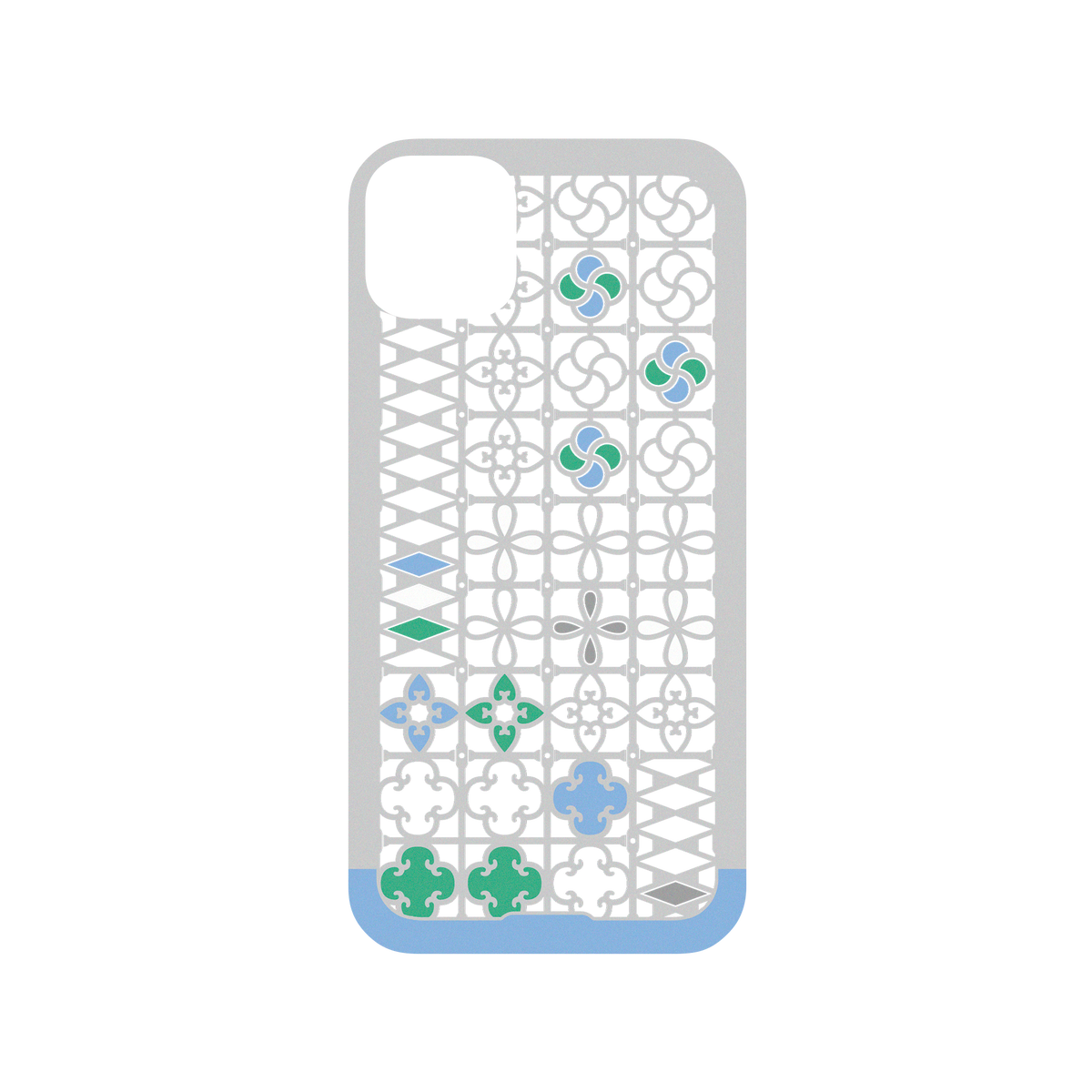 RhinoShield X OldHouseFace Mod NX iPhone 11 Pro Max Case - Taiwan's Window Guard - Center Backplate