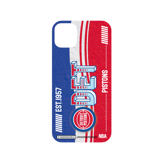 iPhone 11 Pro Max 犀牛盾Mod NX聯名設計款邊框背蓋兩用手機殼 NBA - 復古球員卡-底特律活塞 Detroit Pistons - Vintage Card