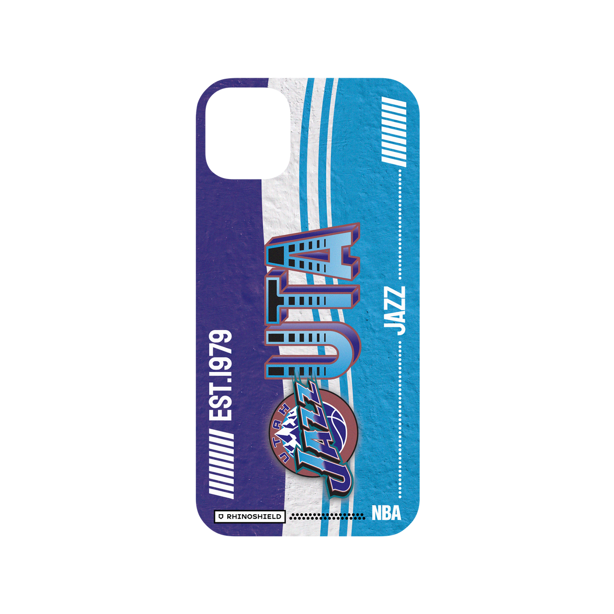 iPhone 11 Pro Max 犀牛盾Mod NX聯名設計款邊框背蓋兩用手機殼 NBA - 復古球員卡-猶他爵士 Utah Jazz - Vintage Card