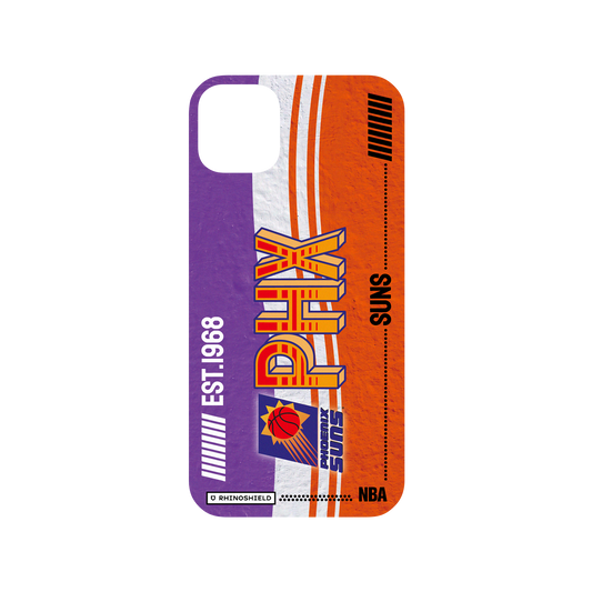 iPhone 11 Pro Max 犀牛盾Mod NX聯名設計款邊框背蓋兩用手機殼 NBA - 復古球員卡-鳳凰城太陽 Phoenix Suns - Vintage Card