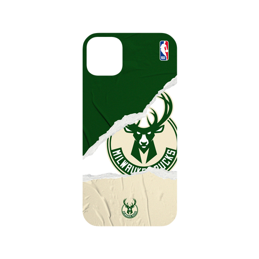 iPhone 11 Pro Max 犀牛盾Mod NX聯名設計款邊框背蓋兩用手機殼 NBA - 熱血系列-密爾瓦基公鹿 Milwaukee Bucks - Sweat and Tears