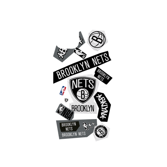 iPhone 11 Pro Max 犀牛盾Mod NX聯名設計款邊框背蓋兩用手機殼 NBA - 拼貼系列-布魯克林籃網 Brooklyn Nets - Collage