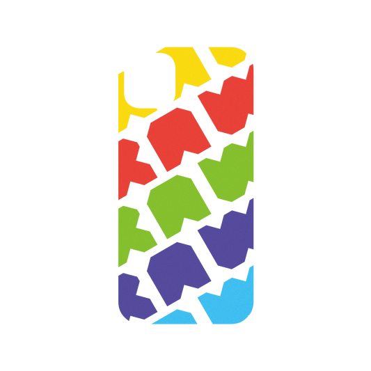 RhinoShield X JOCR Mod NX iPhone 11 Pro Max Case - Raw Rainbow Pattern Big Backplate