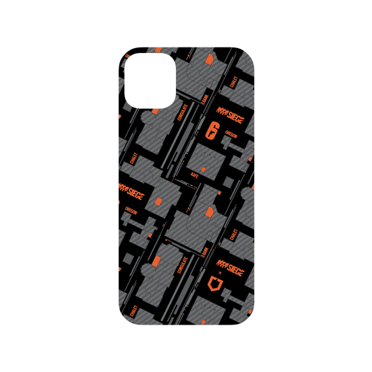 RhinoShield X 6: Siege Mod NX iPhone 11 Pro Max Case - Map - Orange Backplate