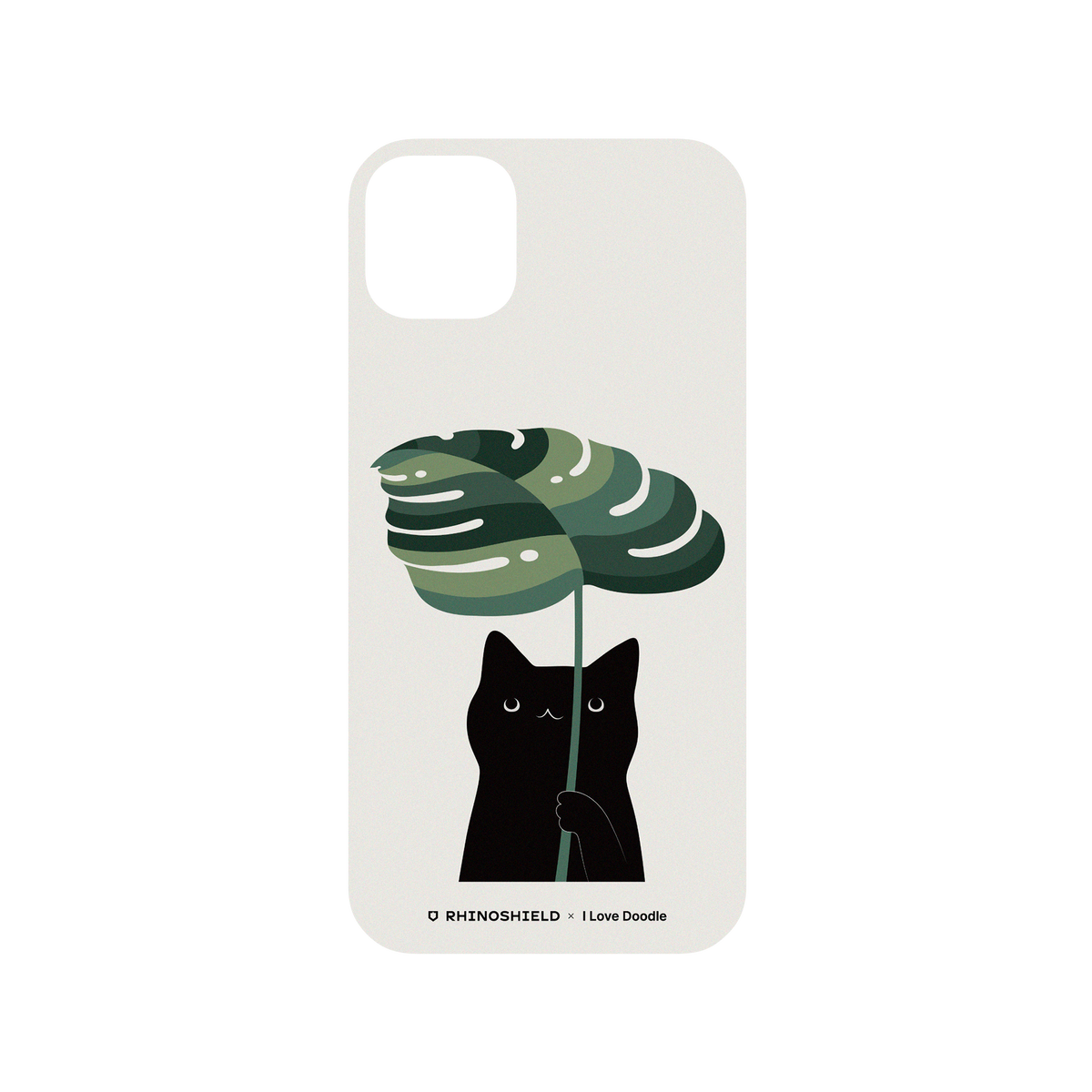 RhinoShield X I Love Doodle Mod NX iPhone 11 Pro Max Case - Cat and Plant - Umbrella Backplate