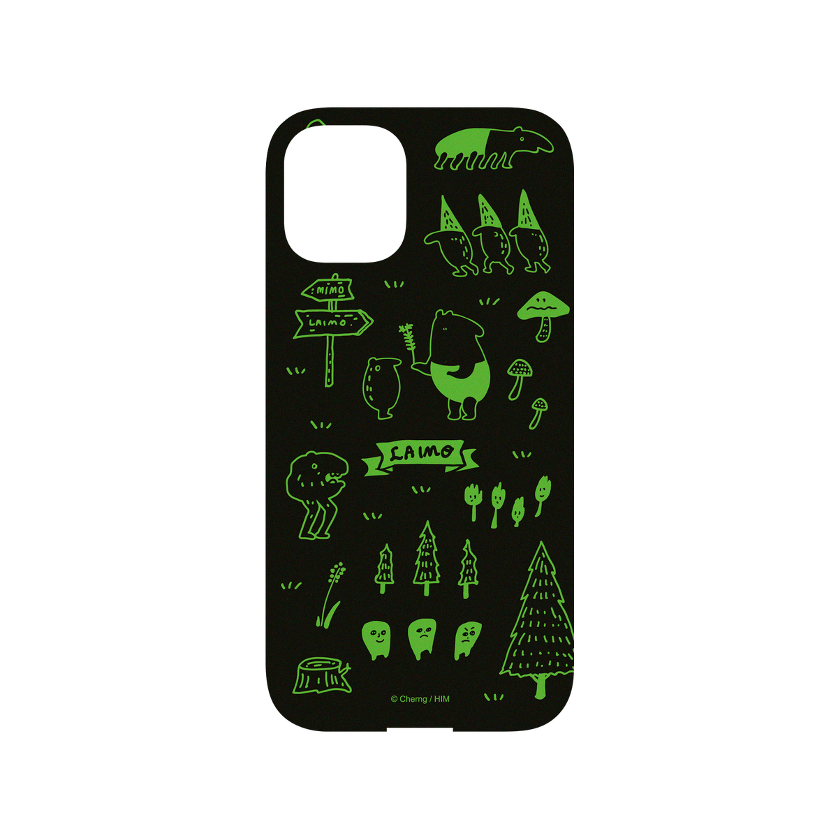 RhinoShield X LAIMO Mod NX iPhone 12 mini Case - LAIMO's Magic Forest (Night) Backplate