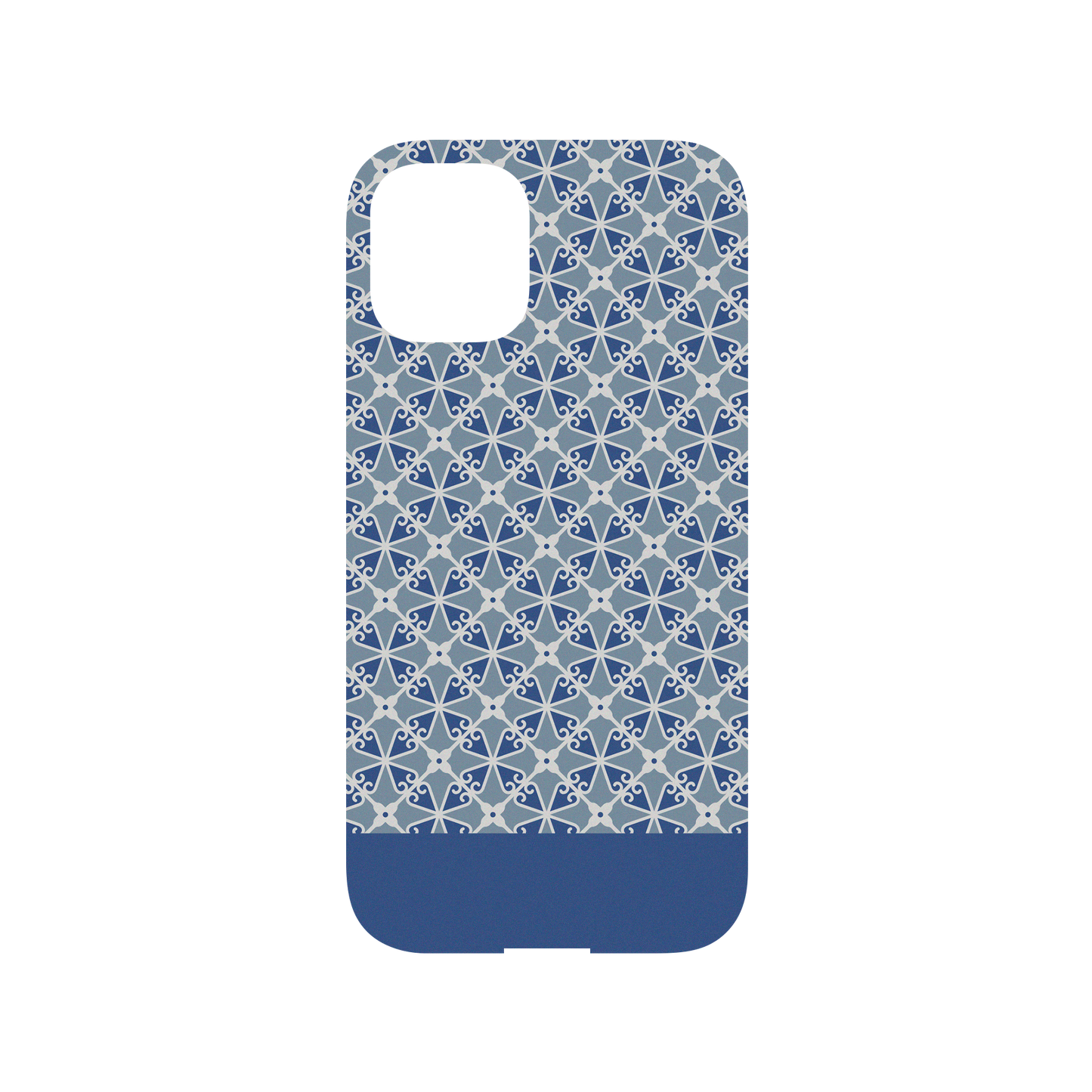 RHINOSHIELD X OldHouseFace Mod NX (MagSafe compatible) iPhone 12 mini Case - Window Guard - Blue Backplate
