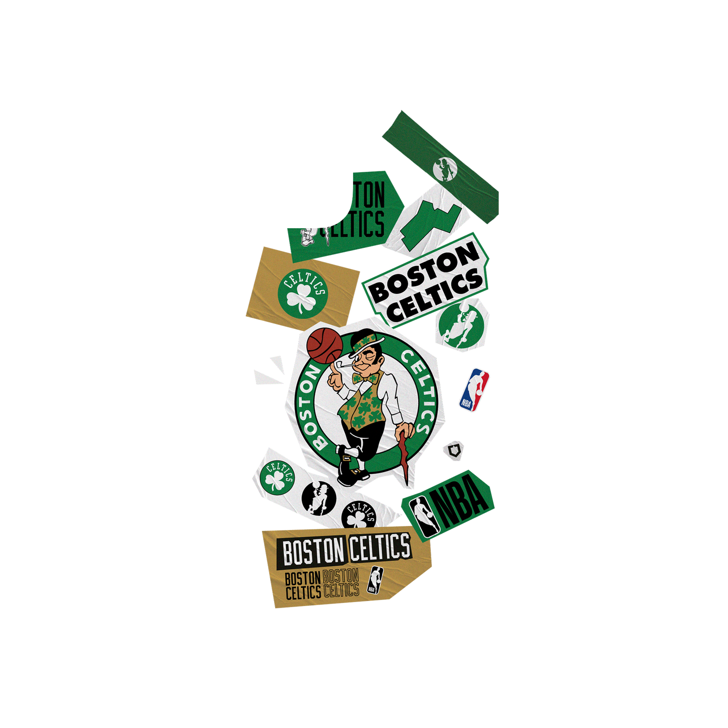 RhinoShield X NBA Mod NX iPhone 12 mini Case - Boston Celtics - Collage Backplate
