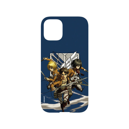 RhinoShield X Attack on Titan Mod NX iPhone 12 mini Case - Eren, Mikasa, and Armin Backplate