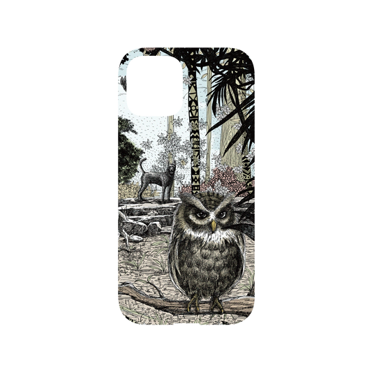 RhinoShield X WasangShow Mod NX iPhone 12 Pro Case - Guarding The Forest - Owl Backplate