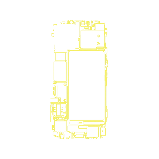 RhinoShield X JOCR Mod NX iPhone 12 Pro Case - Inside an iPhone - Yellow Backplate