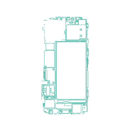 RhinoShield X JOCR Mod NX iPhone 12 Pro Case - Inside an iPhone - Green Backplate