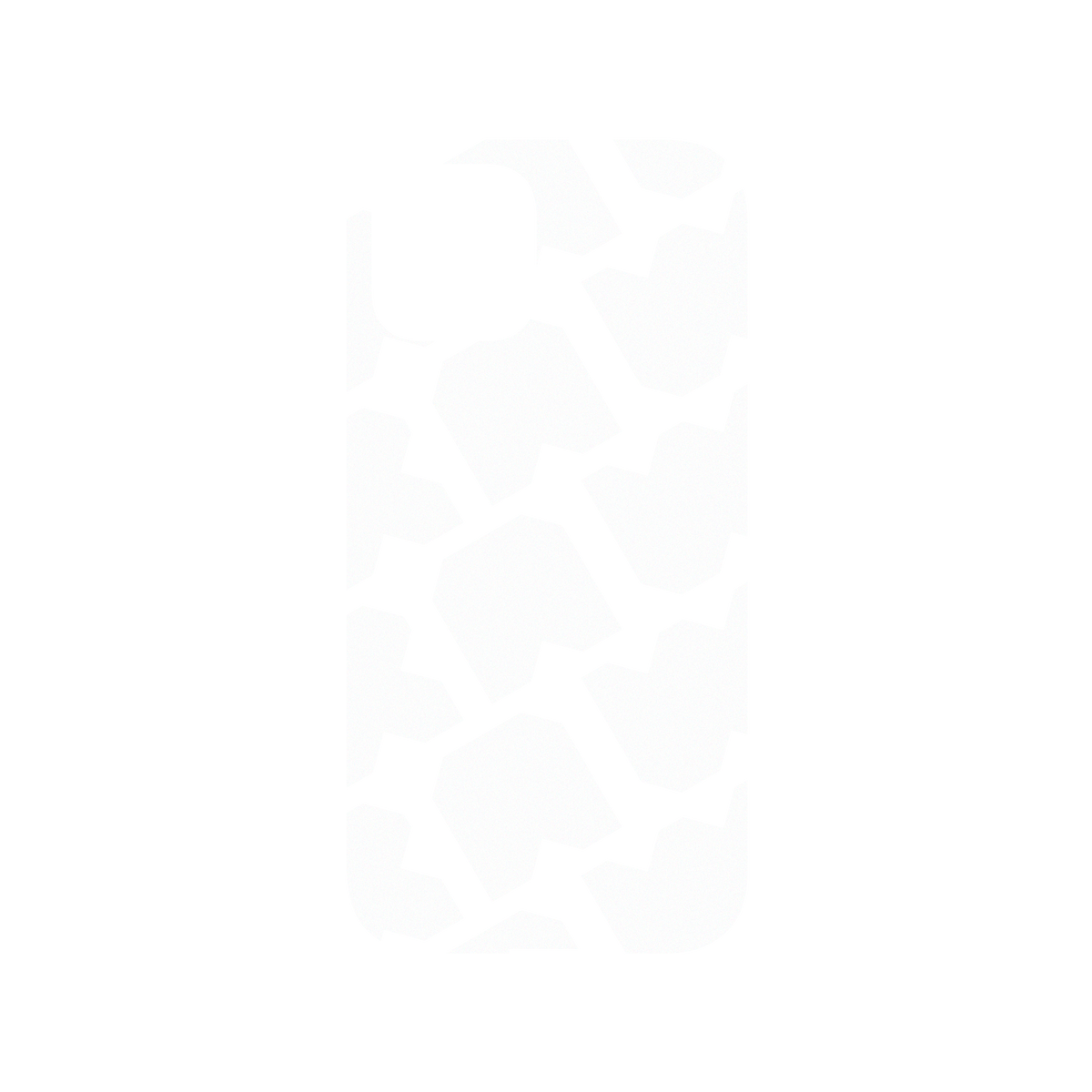 RhinoShield X JOCR Mod NX iPhone 12 Pro Case - Raw White Pattern Big Backplate