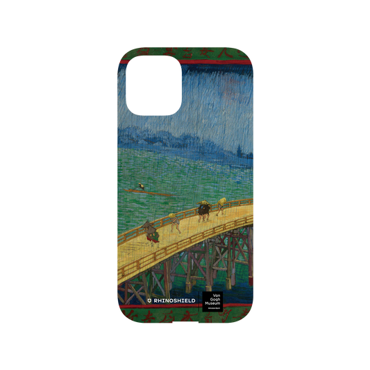 RhinoShield X Van Gogh Museum Mod NX iPhone 12 Case - Bridge in the Rain (after Hiroshige) Backplate