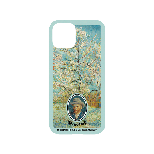 RhinoShield X Van Gogh Museum Mod NX iPhone 12 Case - Peach Tree in Blossom - Blue Frame Backplate