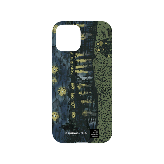 RHINOSHIELD X Van Gogh Museum  Mod NX iPhone 12 Case - Sketch of Starry Night Over the Rhône - Recolored by RHINOSHIELD Backplate
