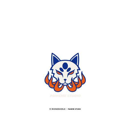 RHINOSHIELD X Paiheme Studio Mod NX iPhone 12 Case - Kitsune Face Backplate