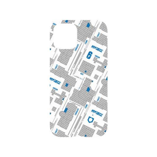 RhinoShield X 6: Siege Mod NX iPhone 12 Case - Map - Blue Backplate