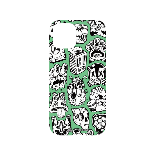 RhinoShield X Lei Melendres Mod NX iPhone 12 Case - Fun Portraits Backplate