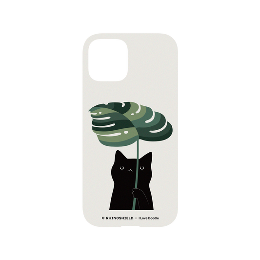 RhinoShield X I Love Doodle Mod NX iPhone 12 Pro Case - Cat and Plant - Umbrella Backplate