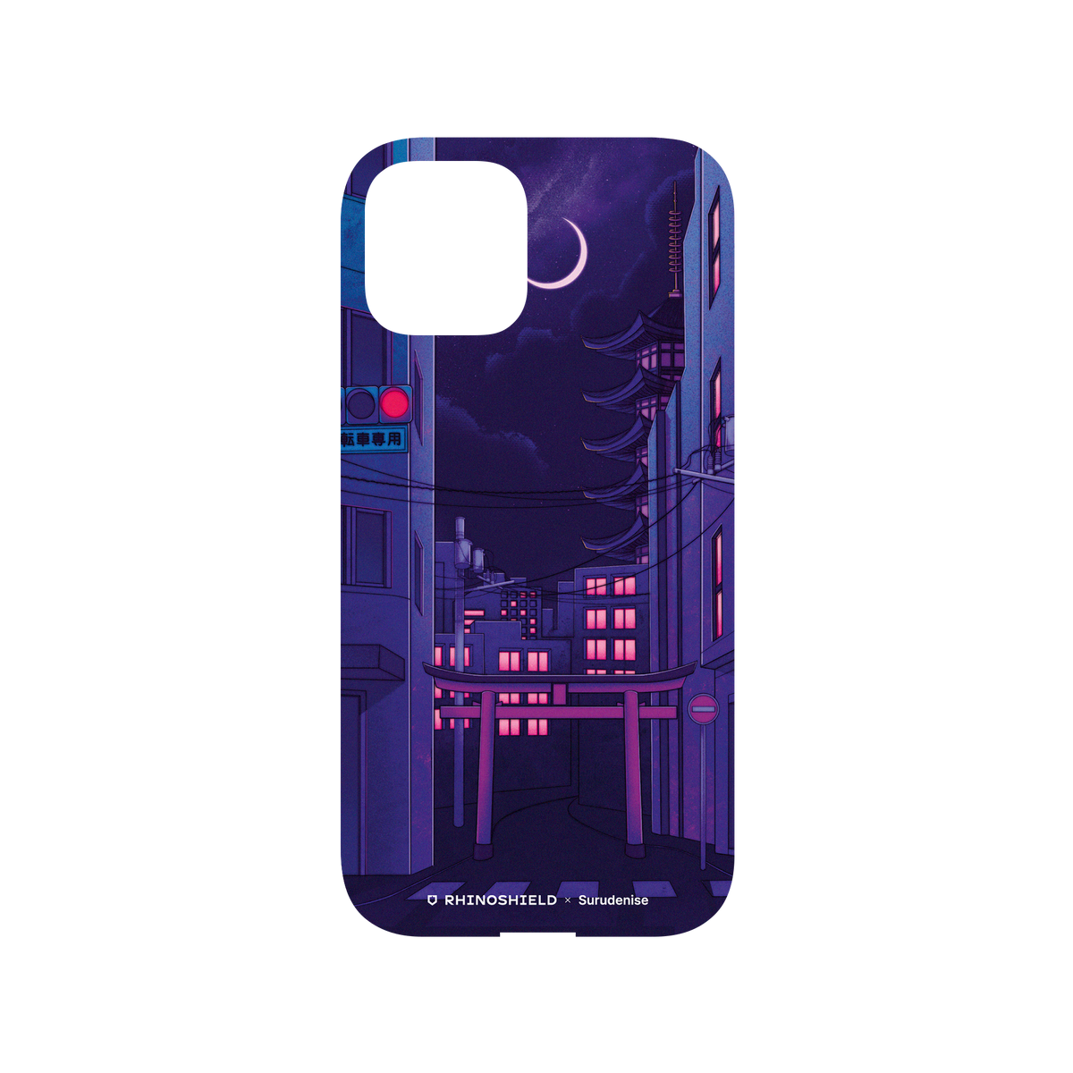 RhinoShield X Surudenise Mod NX iPhone 12 Case - Tokyo Night Backplate