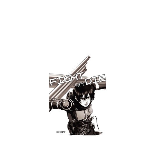 RhinoShield X Attack on Titan Mod NX iPhone 12 Case - Mikasa - Black and White Backplate