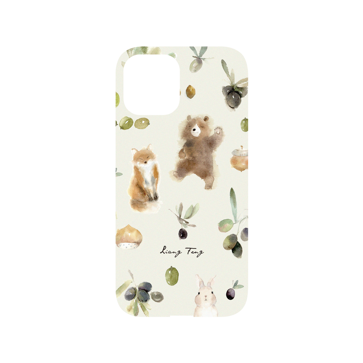 RhinoShield X Liang Feng Mod NX iPhone 12 Pro Max Case - Olives and Animals Backplate