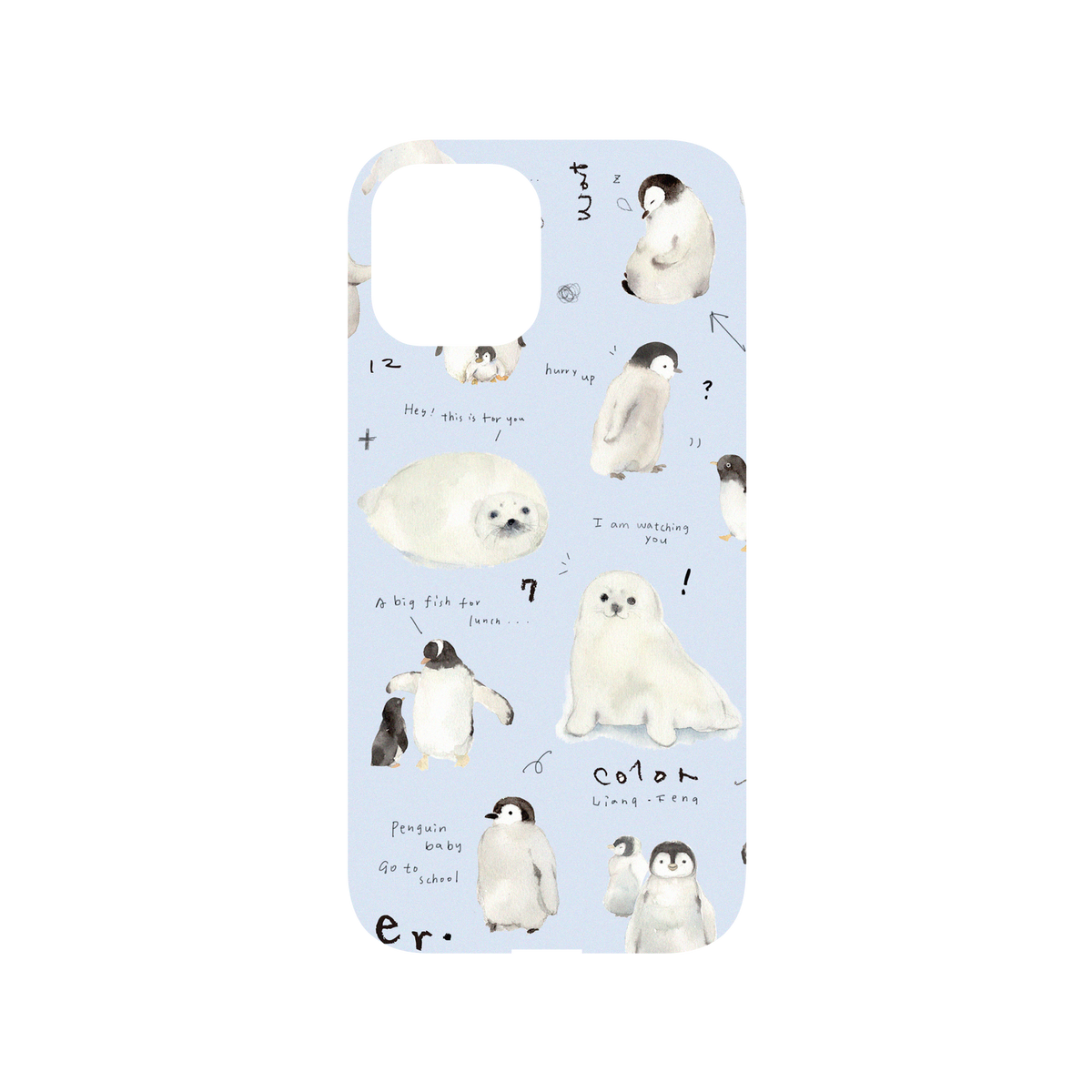 RhinoShield X Liang Feng Mod NX iPhone 12 Pro Max Case - Penguin Baby Backplate