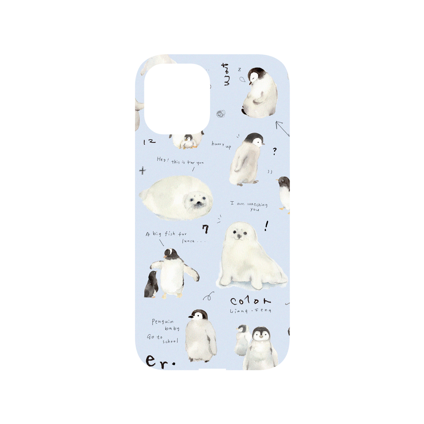 RHINOSHIELD X Liang Feng Mod NX (MagSafe compatible) iPhone 12 Pro Max Case - Penguin Baby Backplate