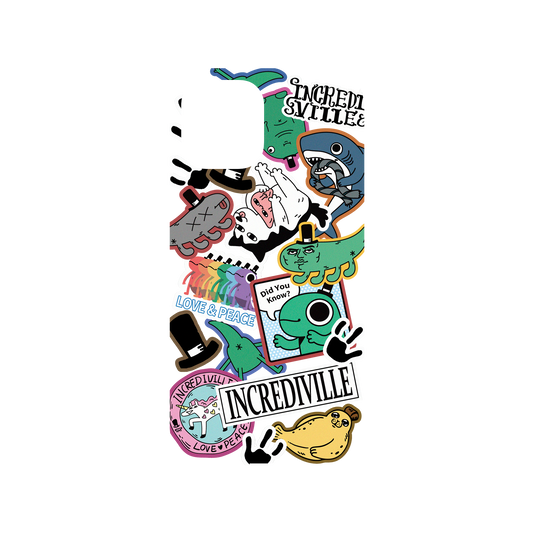 RhinoShield X Incrediville Mod NX iPhone 12 Pro Max Case - Odd Sticker Album Backplate