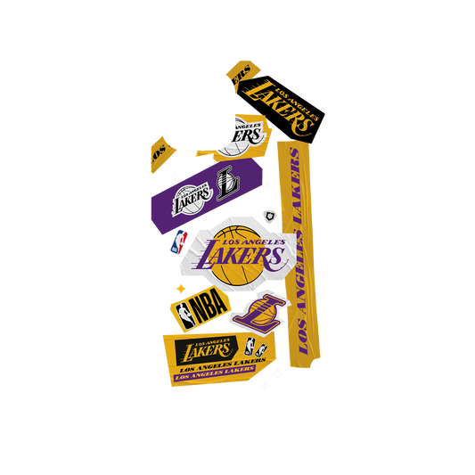 iPhone 12 Pro Max 犀牛盾Mod NX聯名設計款邊框背蓋兩用手機殼 NBA - 拼貼系列-洛杉磯湖人 L.A. Lakers - Collage