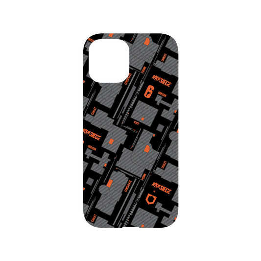 RhinoShield X 6: Siege Mod NX iPhone 12 Pro Max Case - Map - Orange Backplate