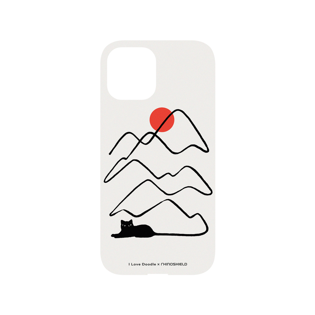 RhinoShield X I Love Doodle Mod NX iPhone 12 Pro Max Case - Cat Landscape - Tail Backplate