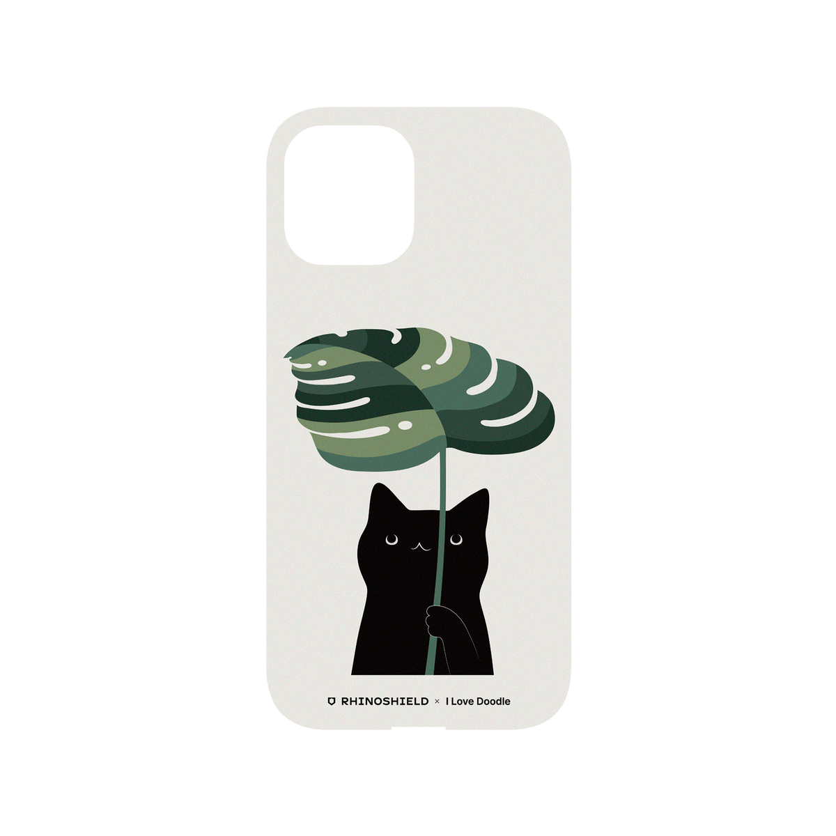 RhinoShield X I Love Doodle Mod NX iPhone 12 Pro Max Case - Cat and Plant - Umbrella Backplate