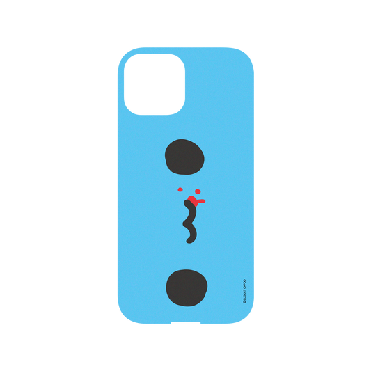 RhinoShield X BUGCAT CAPOO Mod NX iPhone 13 Mini Case - Big Face Capoo (Blue) Backplate