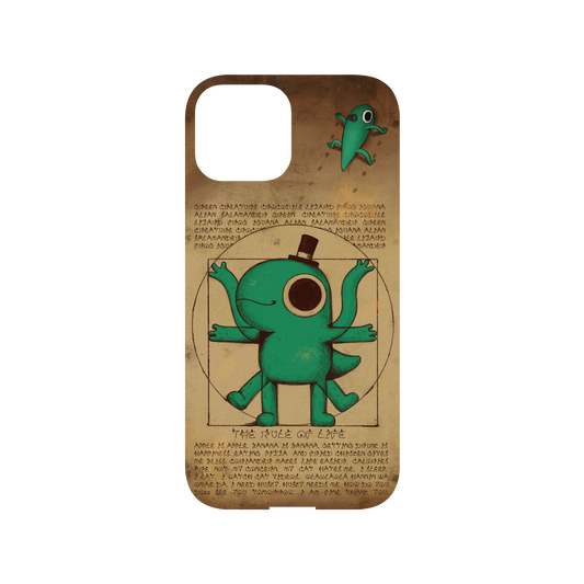 RhinoShield X Incrediville Mod NX iPhone 13 mini Case - Vitruvian Lizard Backplate