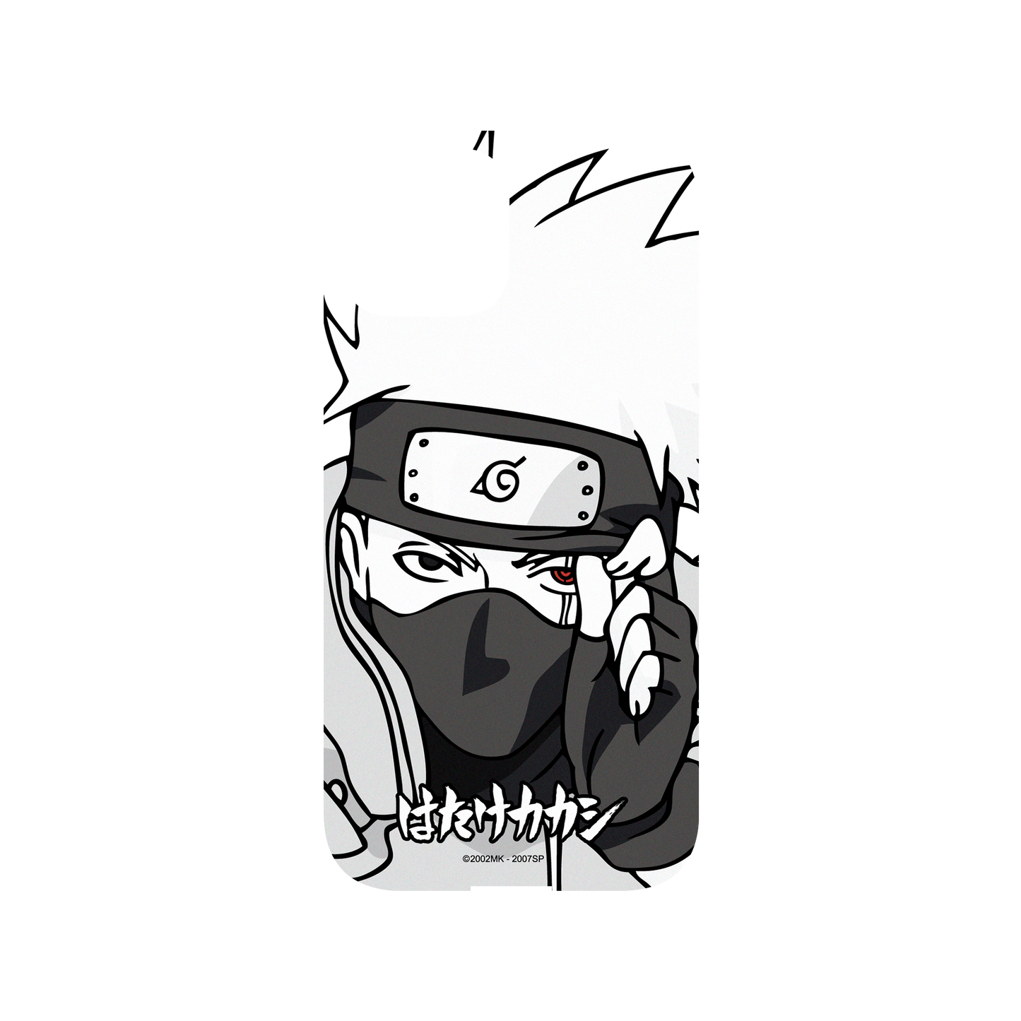 RHINOSHIELD X Naruto Shippuden Mod NX (MagSafe compatible) iPhone 13 mini Case - Kakashi Black & White Backplate