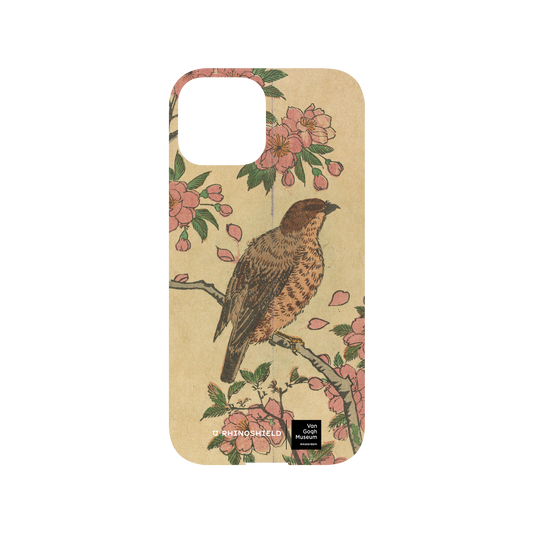 RHINOSHIELD X Van Gogh Museum  Mod NX iPhone 13 mini Case - Cherry Blossoms and Shrike - Utagawa Hiroshige III Backplate