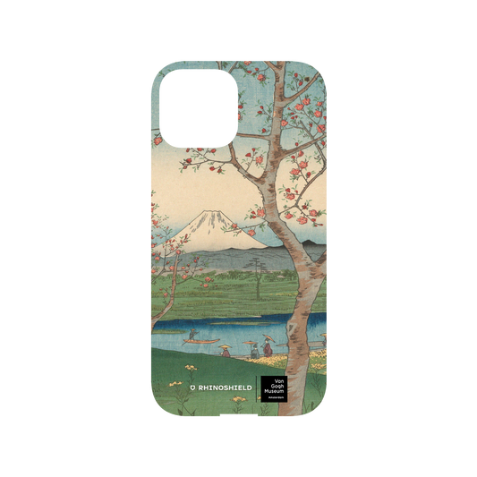 RHINOSHIELD X Van Gogh Museum  Mod NX iPhone 13 mini Case - View of Mount Fuji from Koshigaya - Utagawa Hiroshige Backplate