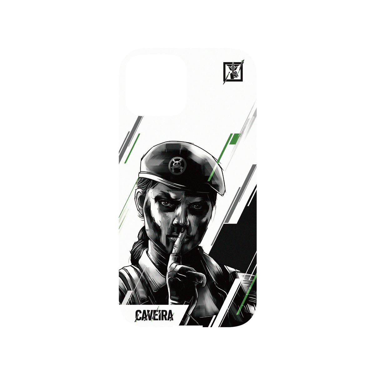 RhinoShield X 6: Siege Mod NX iPhone 13 mini Case - Caveira - Sketch Backplate