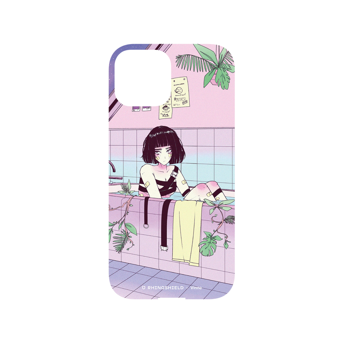 RhinoShield X Vinne Mod NX iPhone 13 mini Case - Blushing Stars Backplate