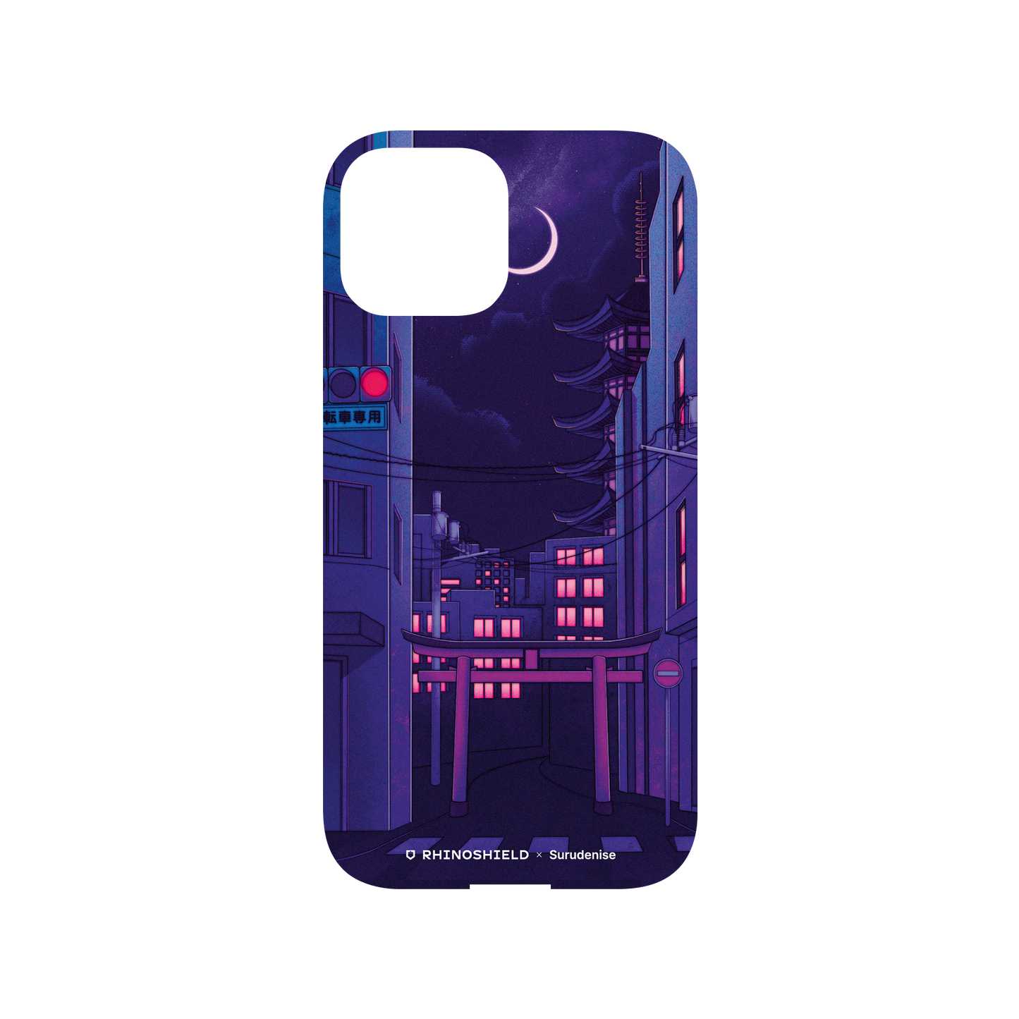 RhinoShield X Surudenise Mod NX iPhone 13 mini Case - Tokyo Night Backplate