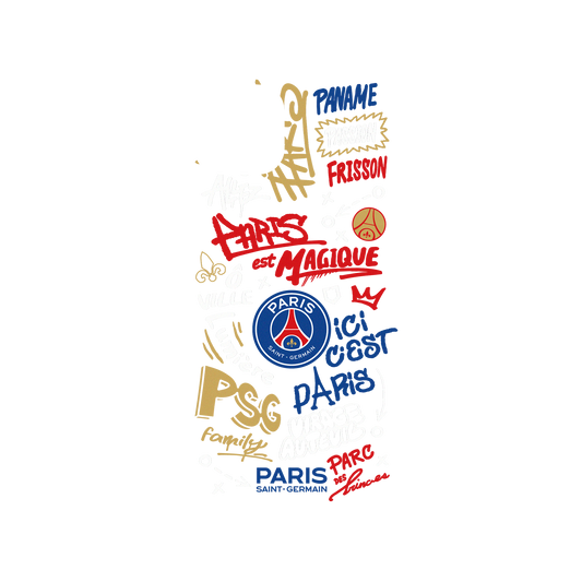 RhinoShield X PSG Mod NX iPhone 13 Case - Paris Saint-Germain - Graffiti Backplate