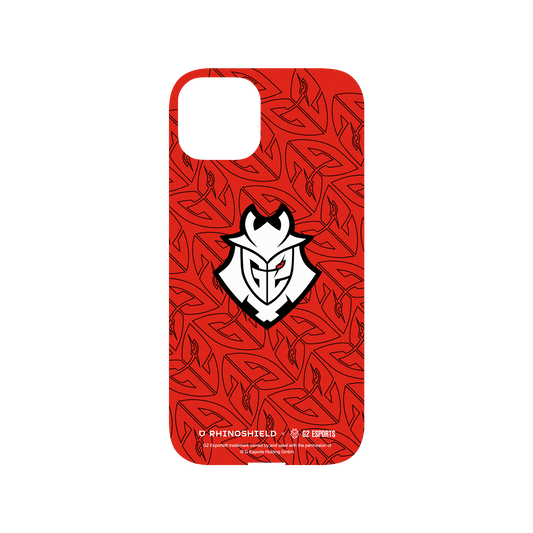 RhinoShield X G2 Esports Mod NX iPhone 13 Case - G2 - Red Pattern Backplate