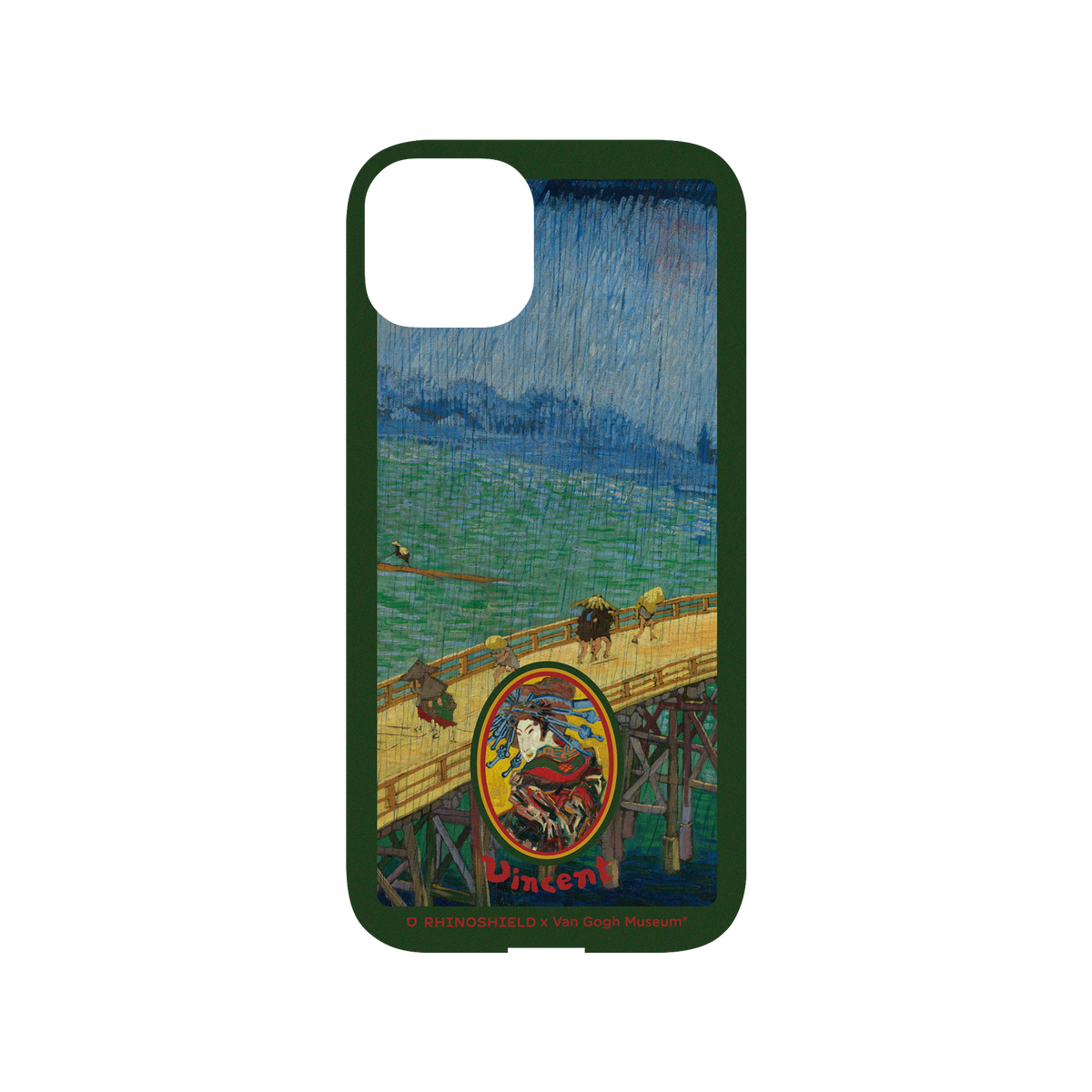 RhinoShield X Van Gogh Museum Mod NX iPhone 13 Case - Bridge in the Rain - Frame Backplate
