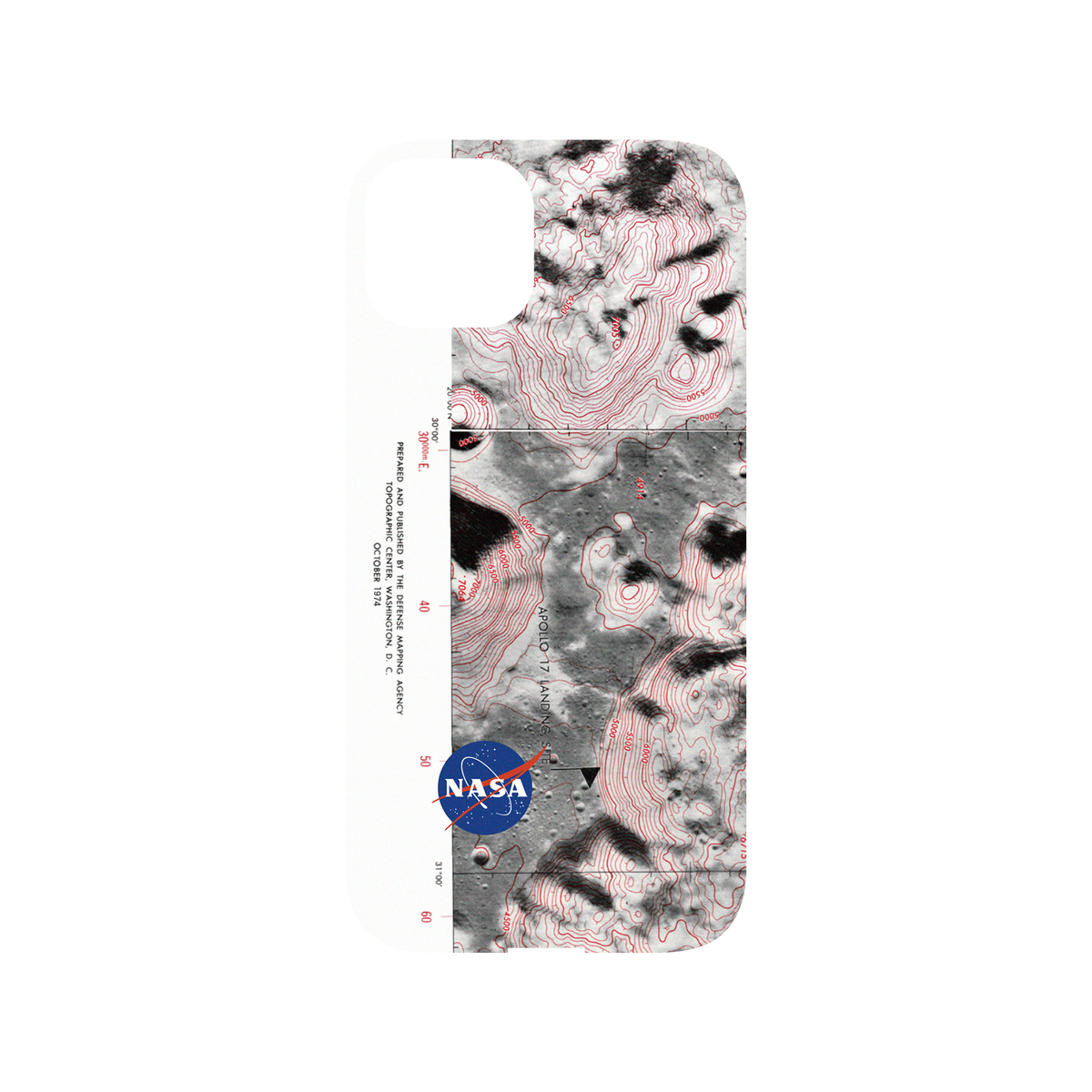 RhinoShield X Cosmos Mod NX iPhone 13 Case - Apollo 17 Landing Site Backplate